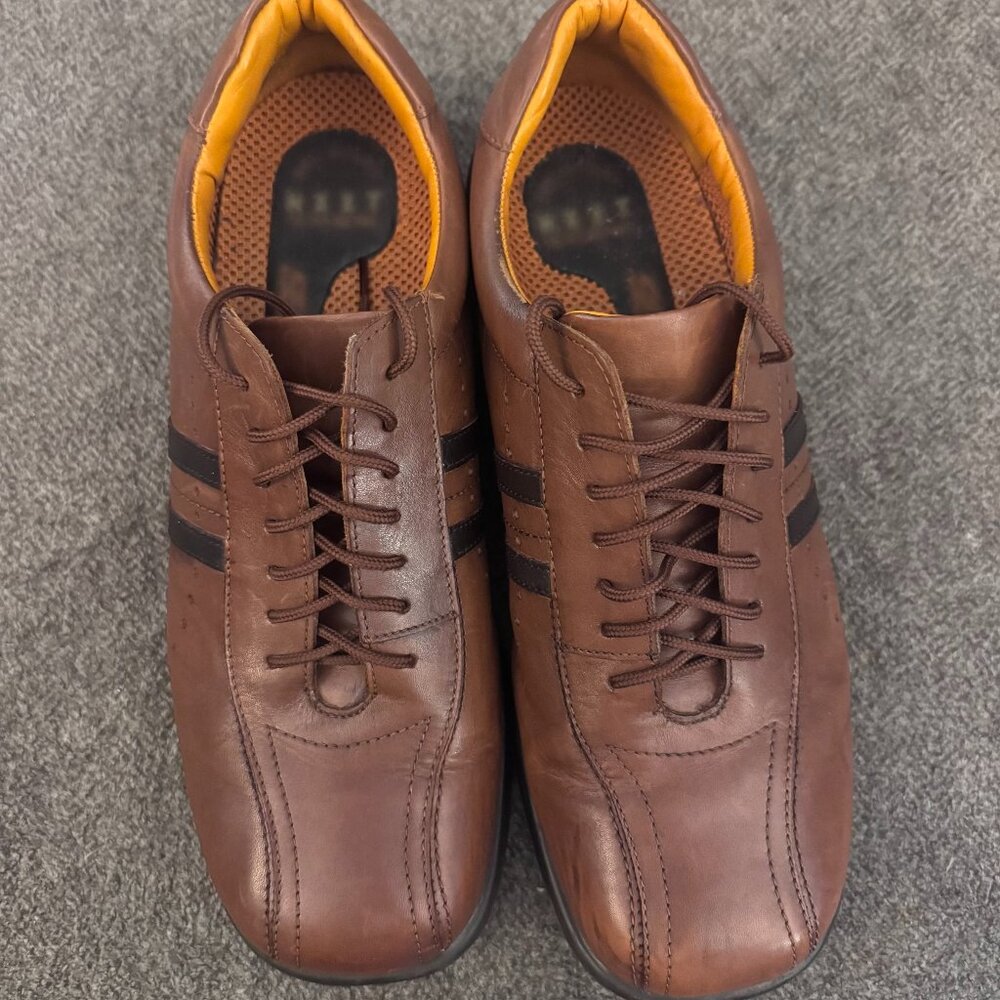 Nunn Bush NXXT Mens Brown Leather Lace Up Shoes‎ Size 9.5